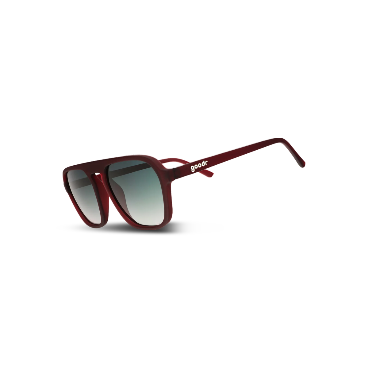 Goodr Sunglasses - Retro G, Conversation Pit Regular, three-quarter view