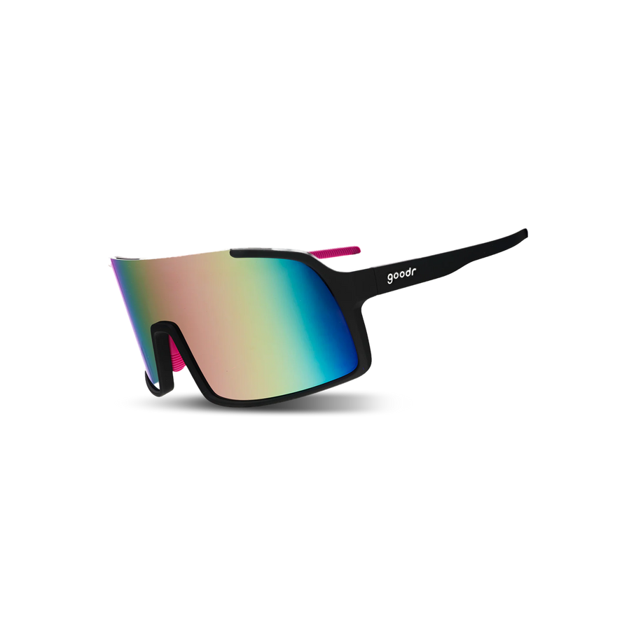 Goodr Sunglasses - Astro G, Ask Me About My Escape Plan, three-quarter view
