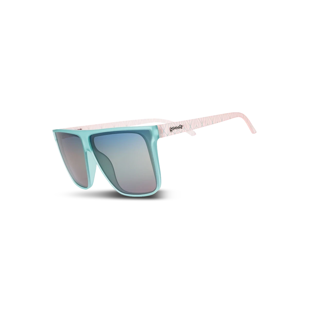 Goodr Sunglasses - Fly G, Carls Miami Vices, three-quarter view