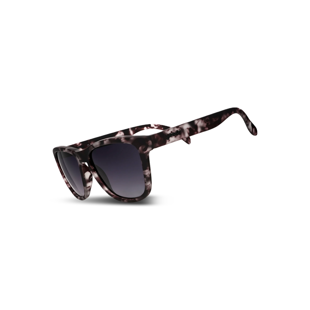 Goodr Sunglasses - OG, I'll Socialize When I'm Dead, three-quarter view