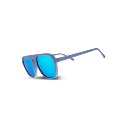 Goodr Sunglasses - Retro G, Roller Rink Royalty, three-quarter view