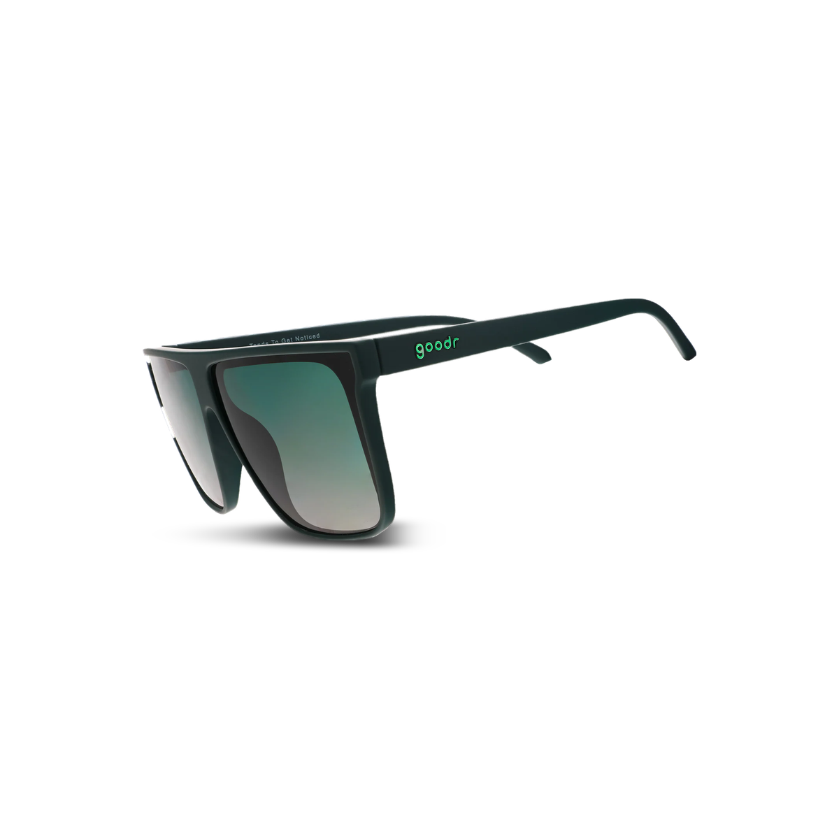 Goodr Sunglasses - Fly G, Tends to get Noticed, three-quarter view