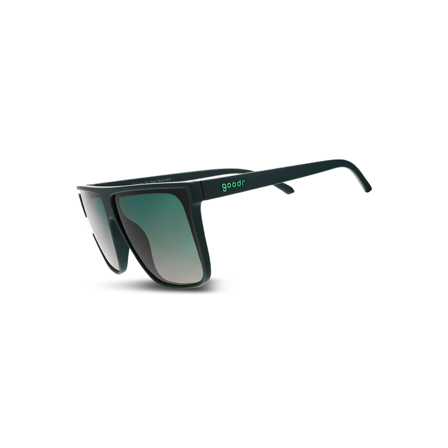 Goodr Sunglasses - Fly G, Tends to get Noticed, three-quarter view