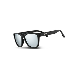 Goodr Sunglasses - OG, Ron's Smoke and Mirrors, three-quarter view