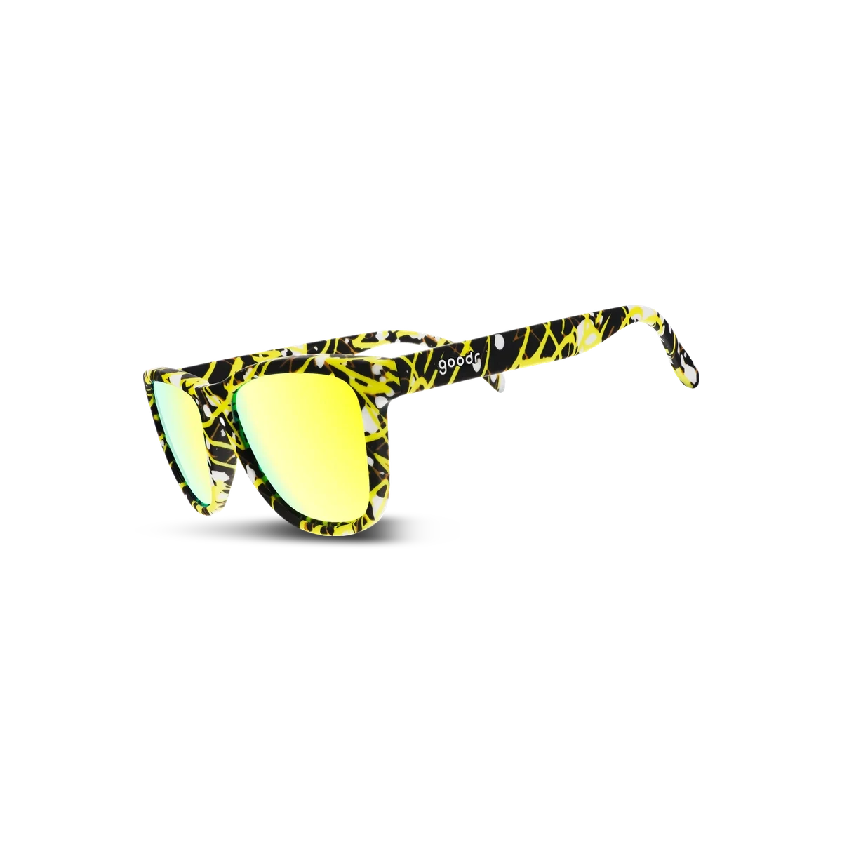 Goodr Sunglasses - OG, Spray it Don't Say it, three-quarter view