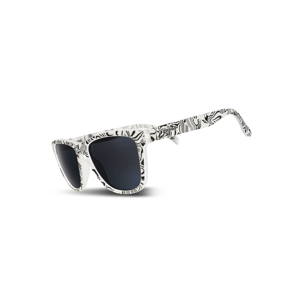 Goodr Sunglasses - OG, Zebra Jaspers Life Coach, three-quarter view