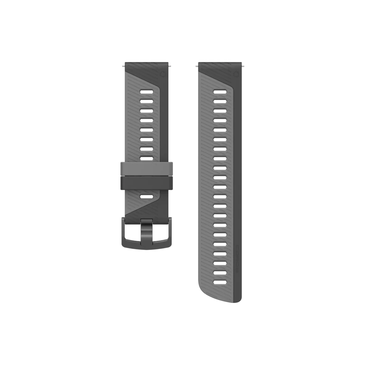 Coros Accessory watch band, 22mm / Silicone - Black/Grey, product view
