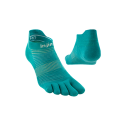 Injinji Run Lightweight No-Show Socks, Atlantis, sock view