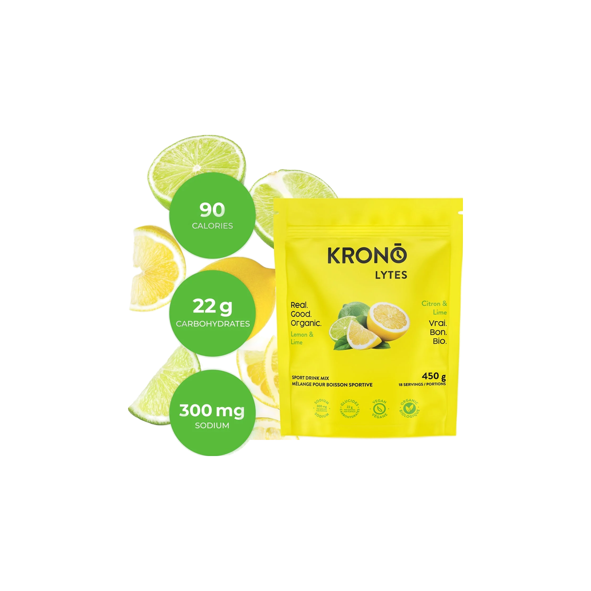 Krono Electrolyte Sachette, Lemon & Lime, pack view