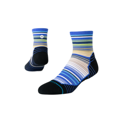 Stance Run Socks - Light Cushioning - Quarter, Jorongo - Blue, sock view