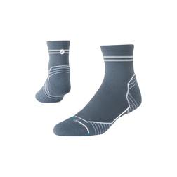 Stance Run Socks - Light Cushioning - Quarter, Reflector - Turbulance, sock view