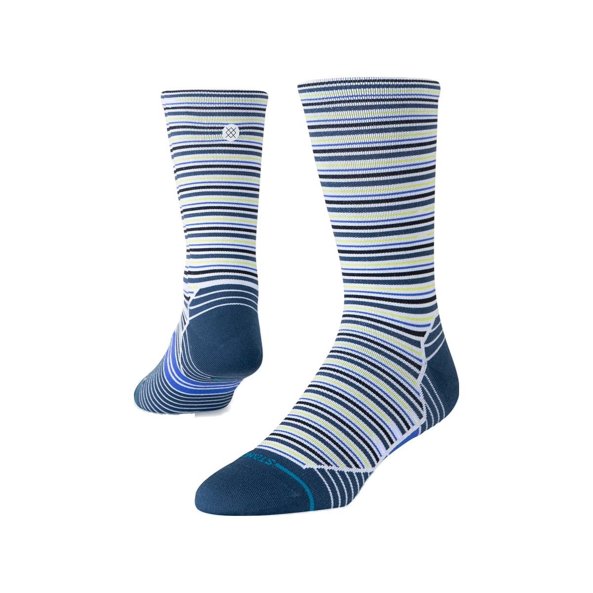 Stance Run Socks - Ultralight Cushioning - Crew, Bert - Pale Green, sock view