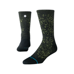 Stance Run Socks - Ultralight Cushioning - Crew, Speckle - Black, sock view