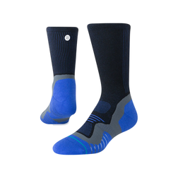 Stance Run Socks - Light Cushioning - Crew, Pace - Black/Grey, sock view