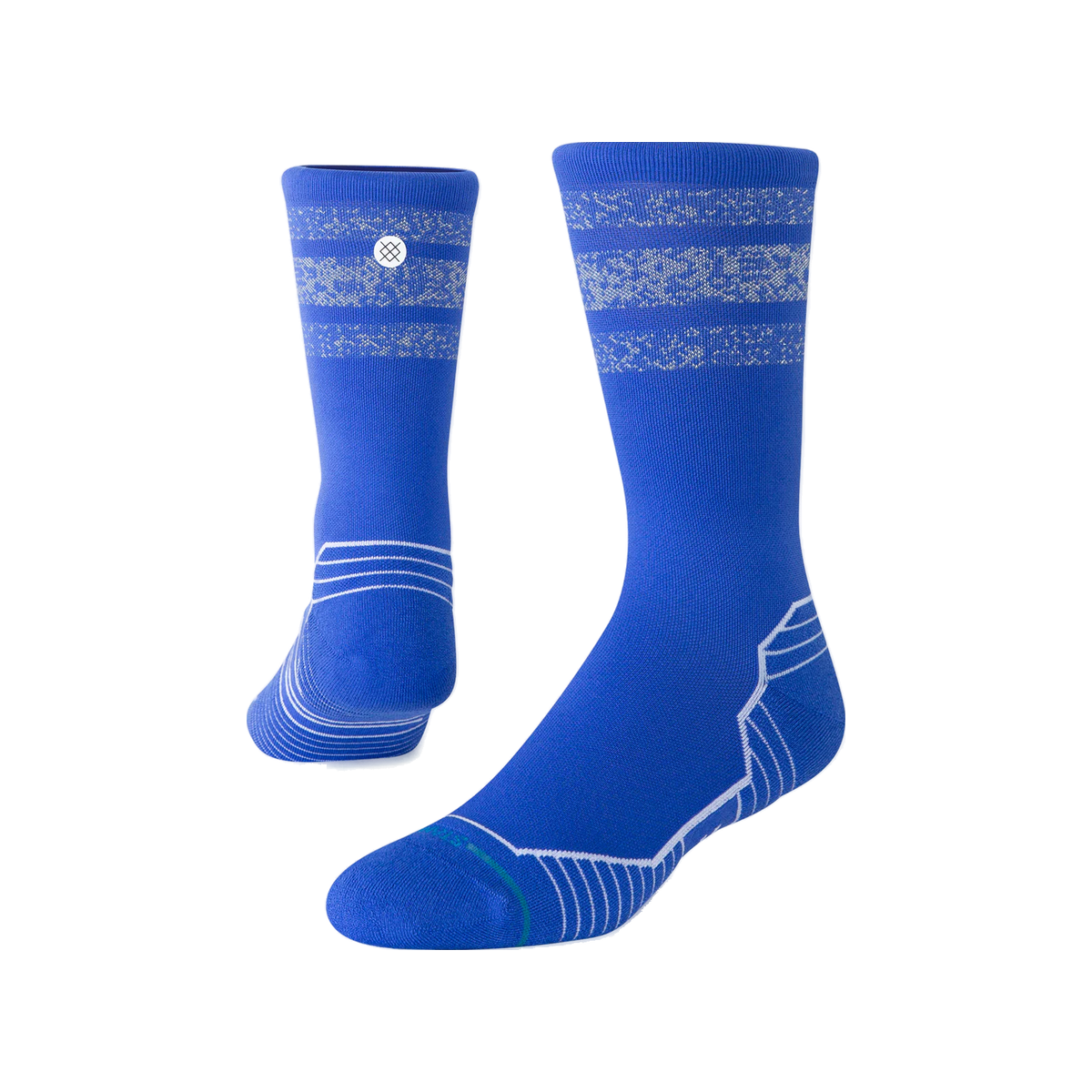 Stance Run Socks - Light Cushioning - Crew, Reflector Boyd - Blue, sock view