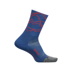 Feetures Elite Light Cushion Mini Crew Socks, Rogue Blue, sock view