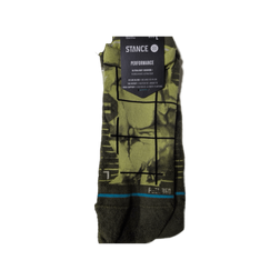 Stance Run Socks - Ultralight Cushioning - Tab, Graphed - Green, sock view