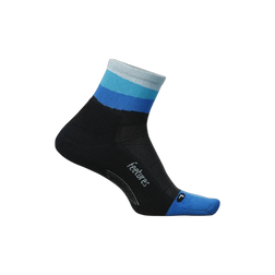 Feetures Elite Light Cushion Quarter Socks, Oceanic Ascent, sock view