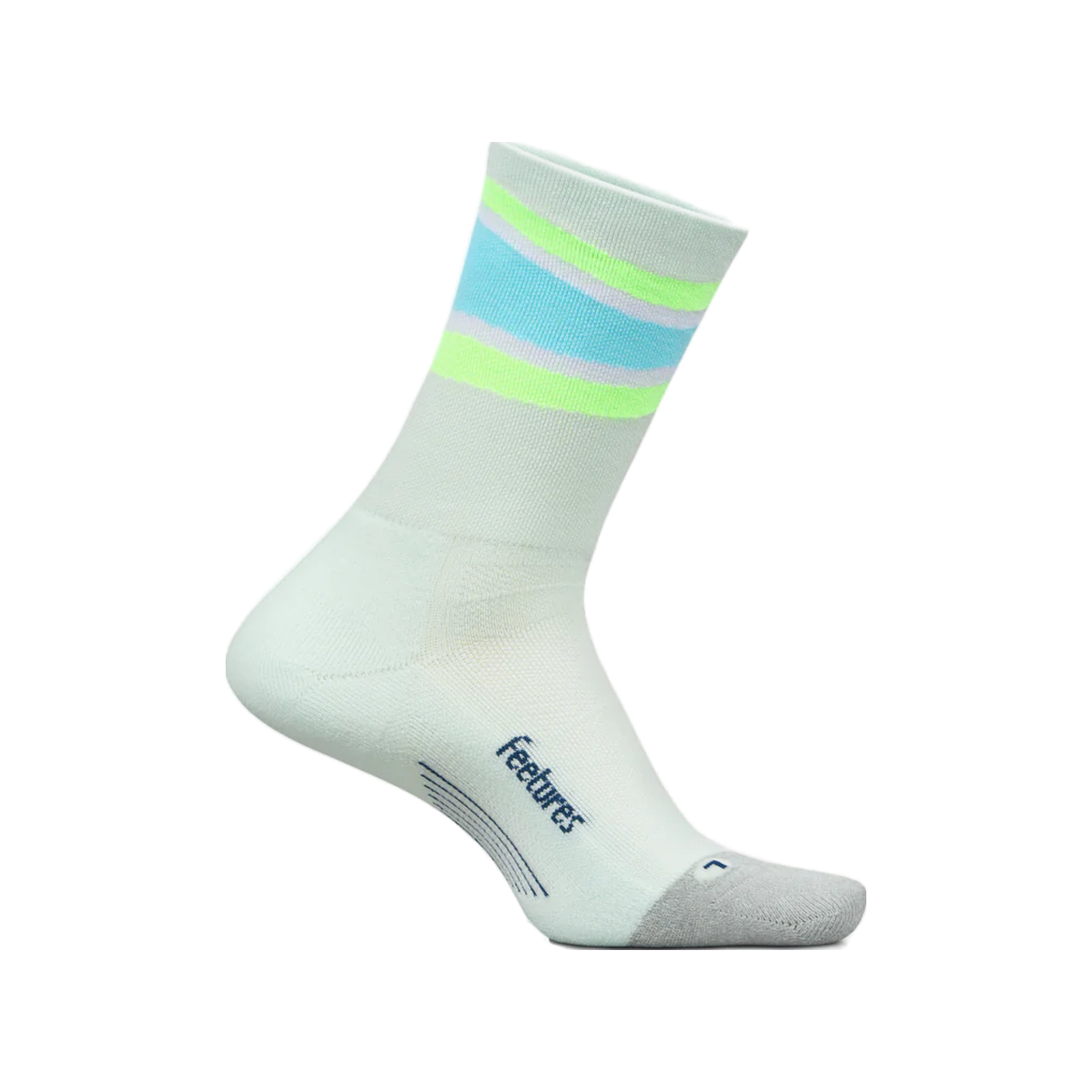 Feetures Elite Light Cushion Mini Crew Socks, Mint Bounce, sock view