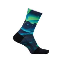 Feetures Elite Light Cushion Mini Crew Socks, Aurora Glow, sock view