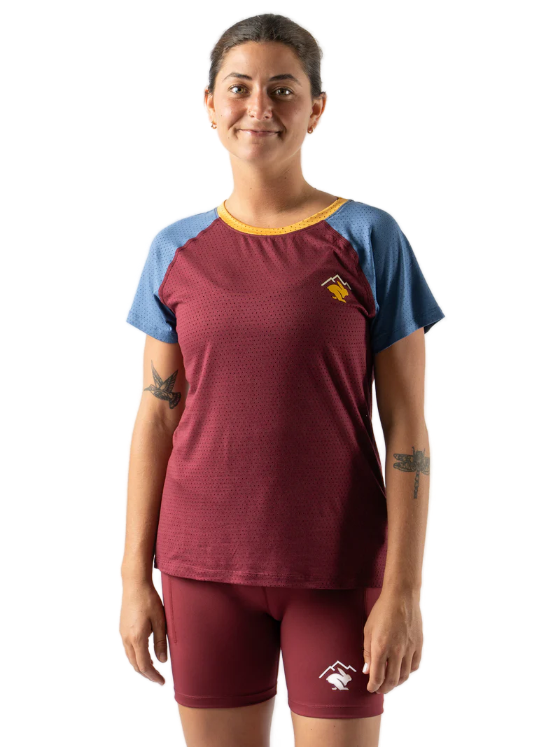 Rabbit Women's EZ Tee Perforated Short Sleeve Running Top