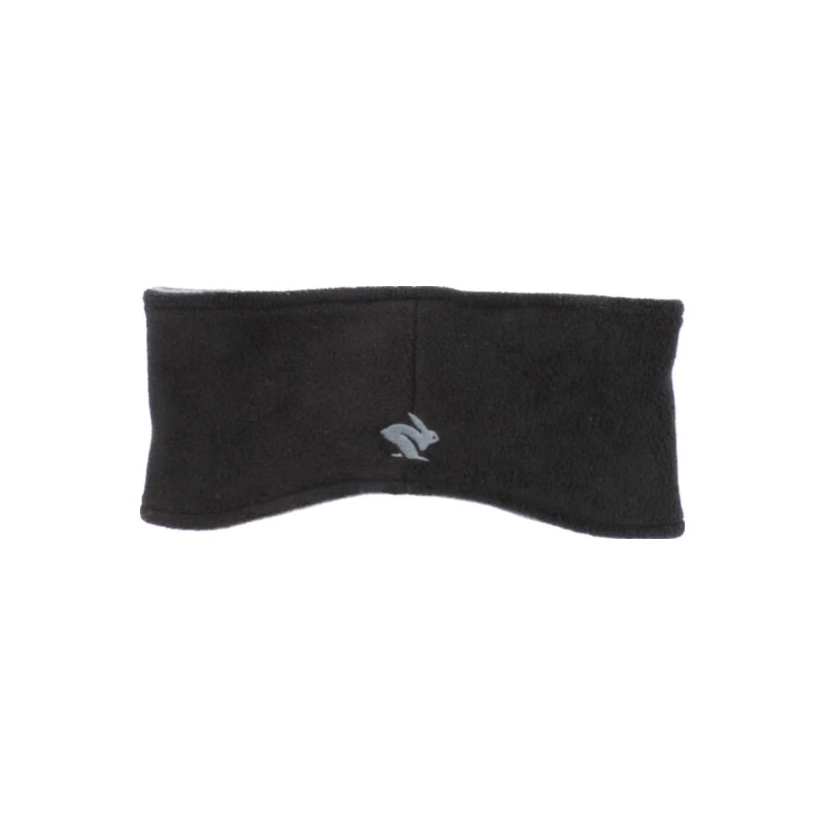 Rabbit Performance Fleece Headband, Black, product view