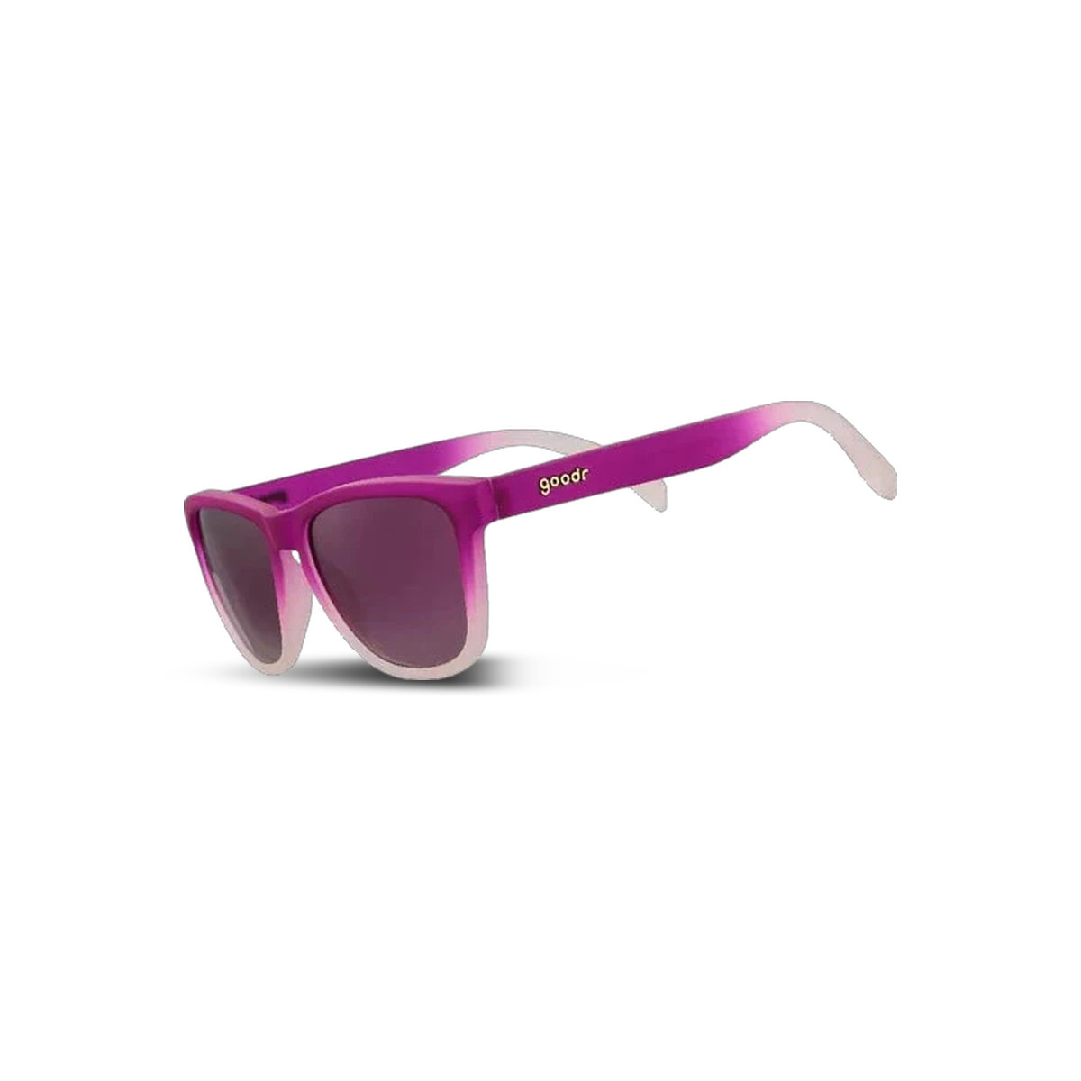 Goodr Sunglasses - OG, Grape Ape Mistake, three-quarter view