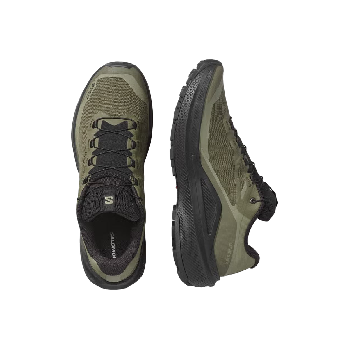 Salomon Genesis 2 Gore-Tex Trail Running Shoes - Men's, overhead view