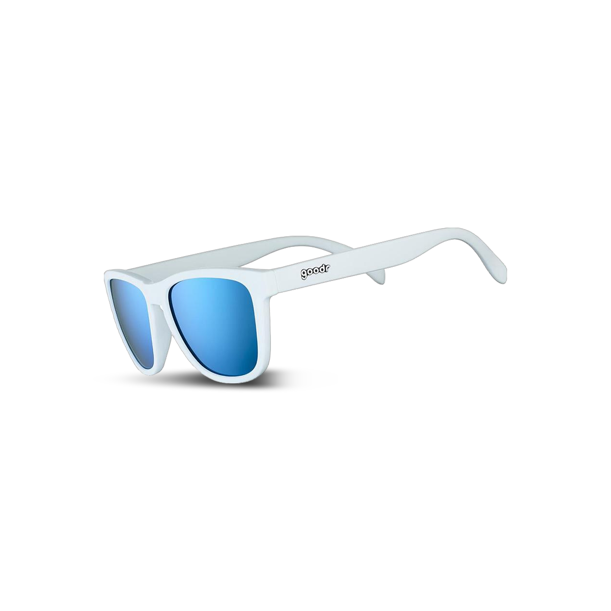 Goodr Sunglasses - OG, Iced by Yetis, three-quarter view