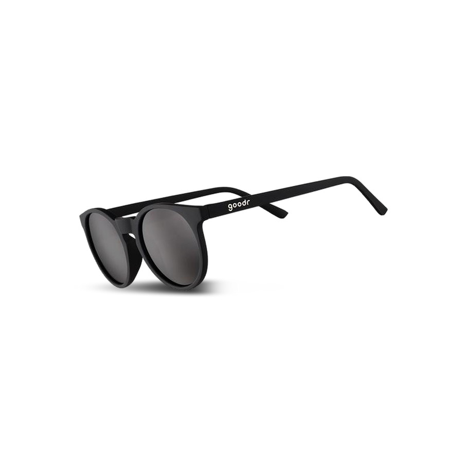 Goodr Sunglasses - Circle G, It's Not Black It's Obsidian, three-quarter view
