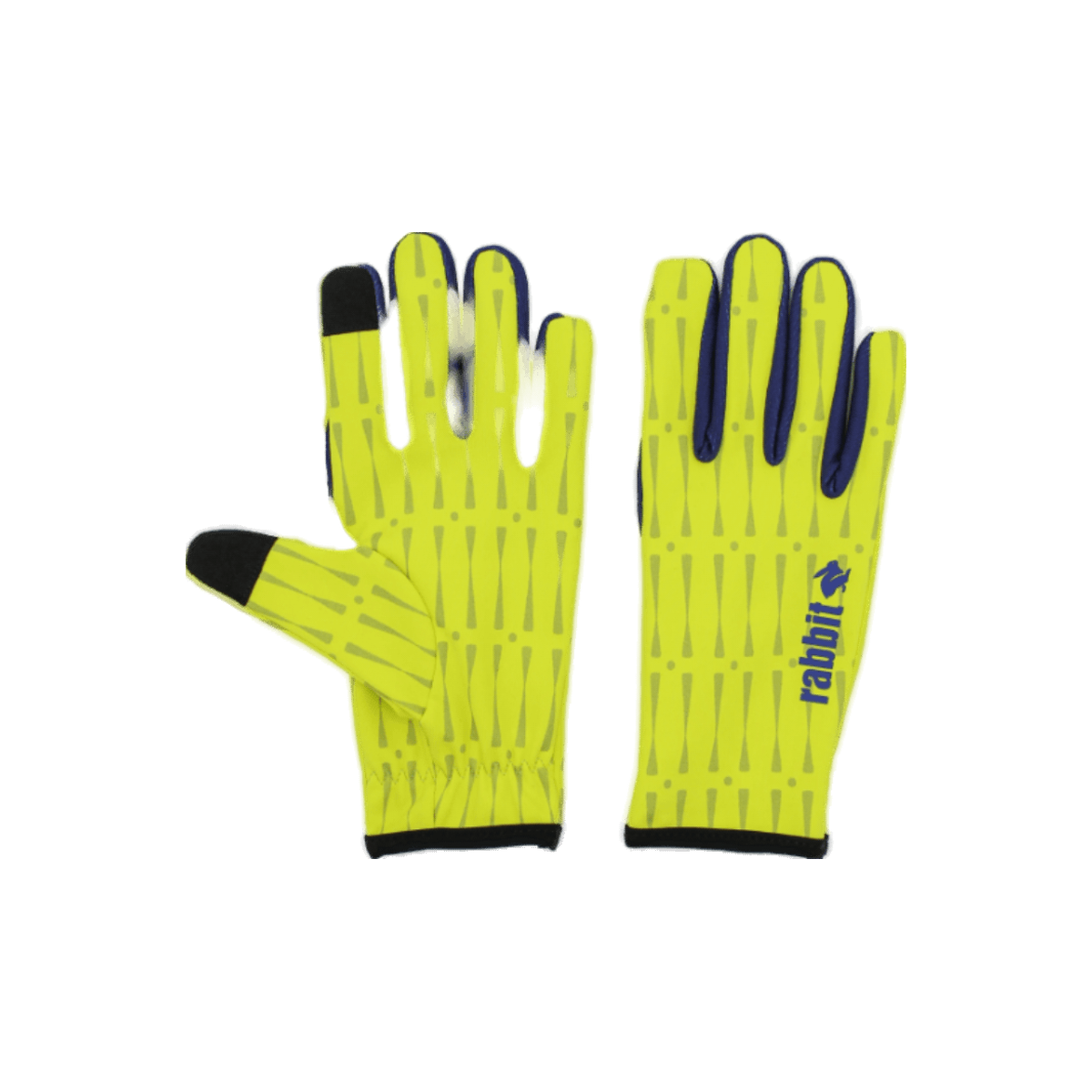 Rabbit Low Light Tech Gloves, Evening Primrose Reflective, product view
