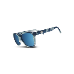 Goodr Sunglasses - OG, Acid Washed Aficionado, three-quarter view