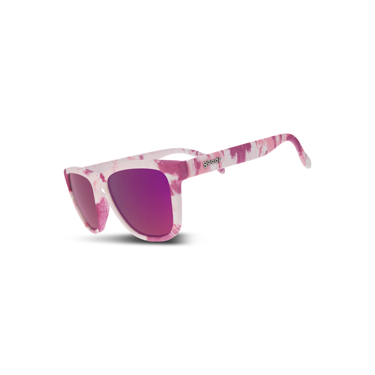 Goodr Sunglasses - OG, OMG I Could Just Dye, three-quarter view