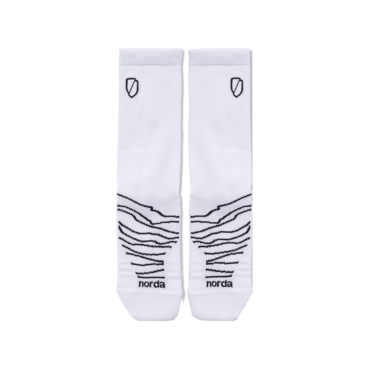norda Performance Socks - Unisex, White, sock view