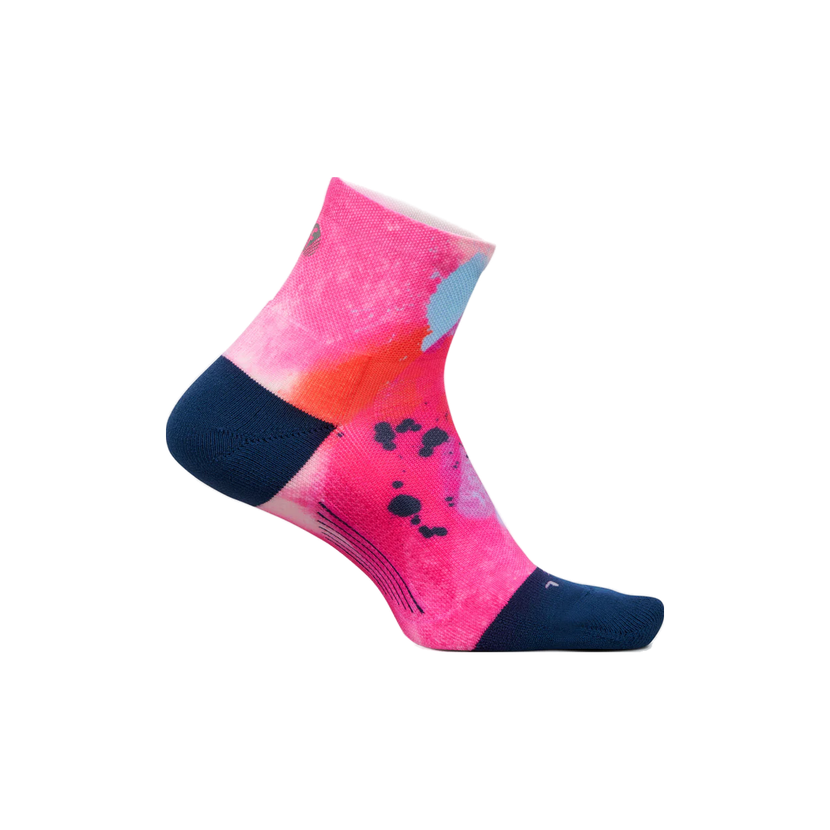 Feetures Elite Light Cushion Quarter Socks, Feminine Grit / M, sock view