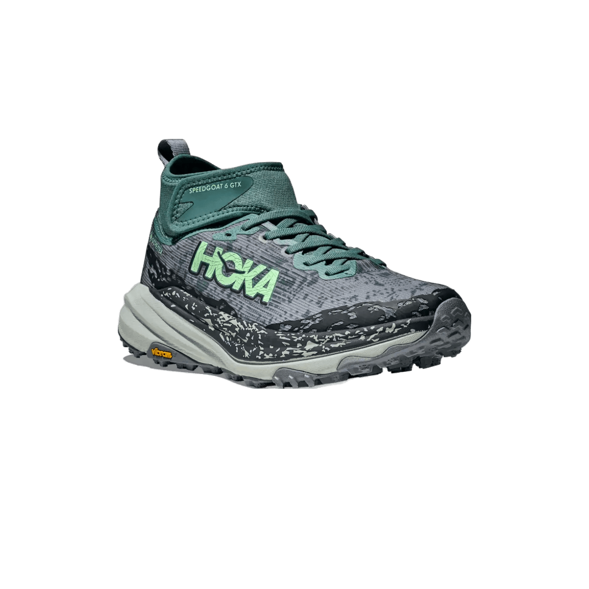 Hoka Speedgoat 6 MID GTX Waterproof Trail Running Shoes - Women's, three-quarter view