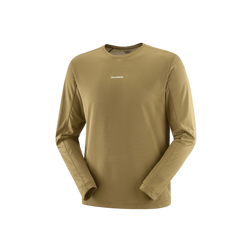 Salomon Shakeout Core Long Sleeve Top (2025) - Men's, Brilliant Olive, product view