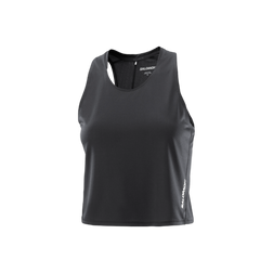 Salomon Sense Aero Short Tank Top - Women's, Deep Black, product view