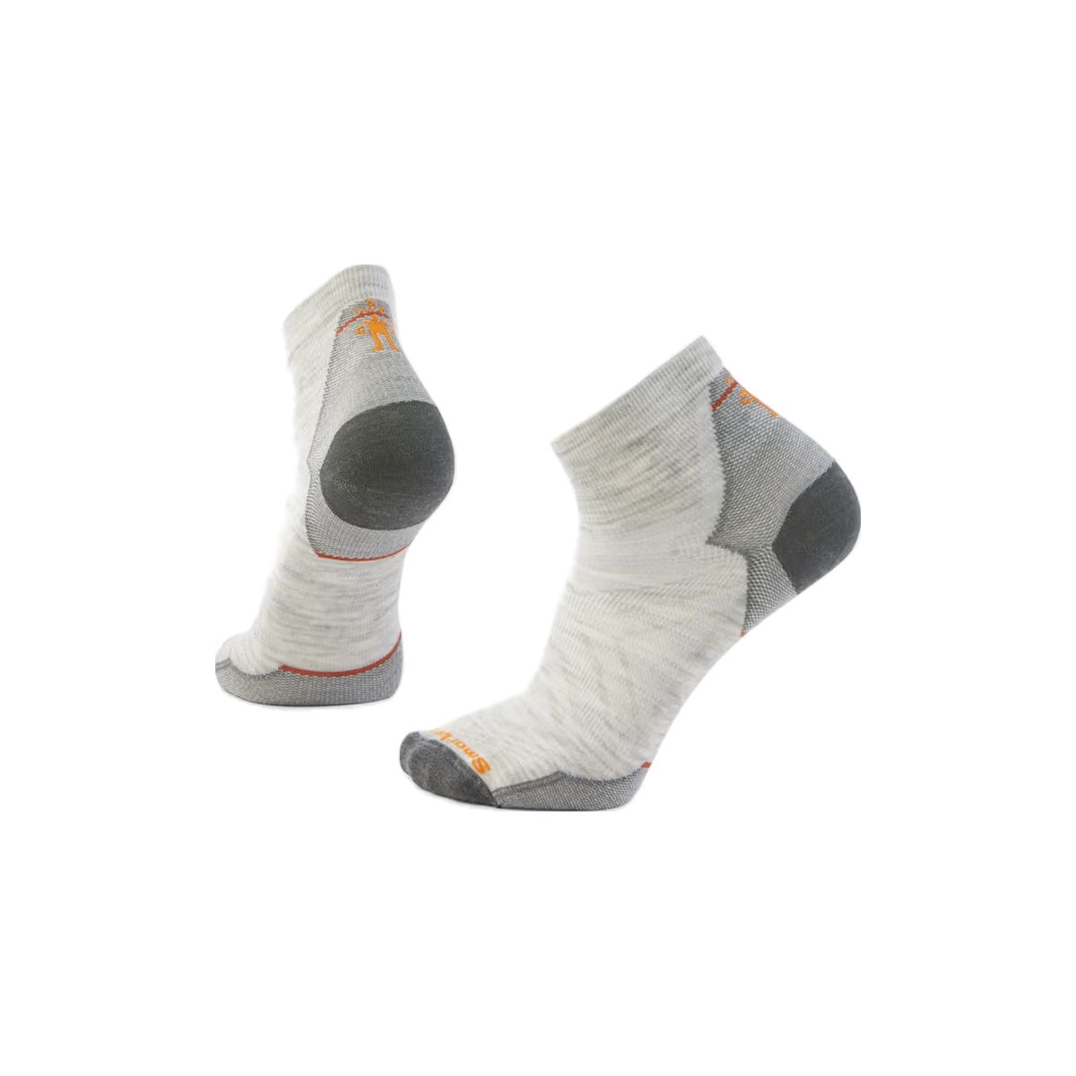Smartwool Run Zero Cushion - Wool Ankle Socks, Ash, sock view