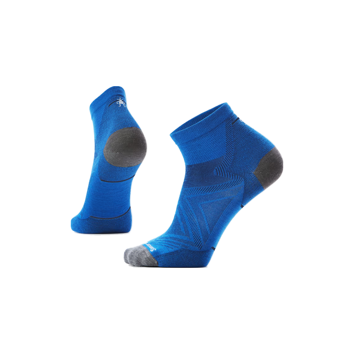 Smartwool Run Zero Cushion - Wool Ankle Socks, Laguna Blue/Deep Navy, sock view