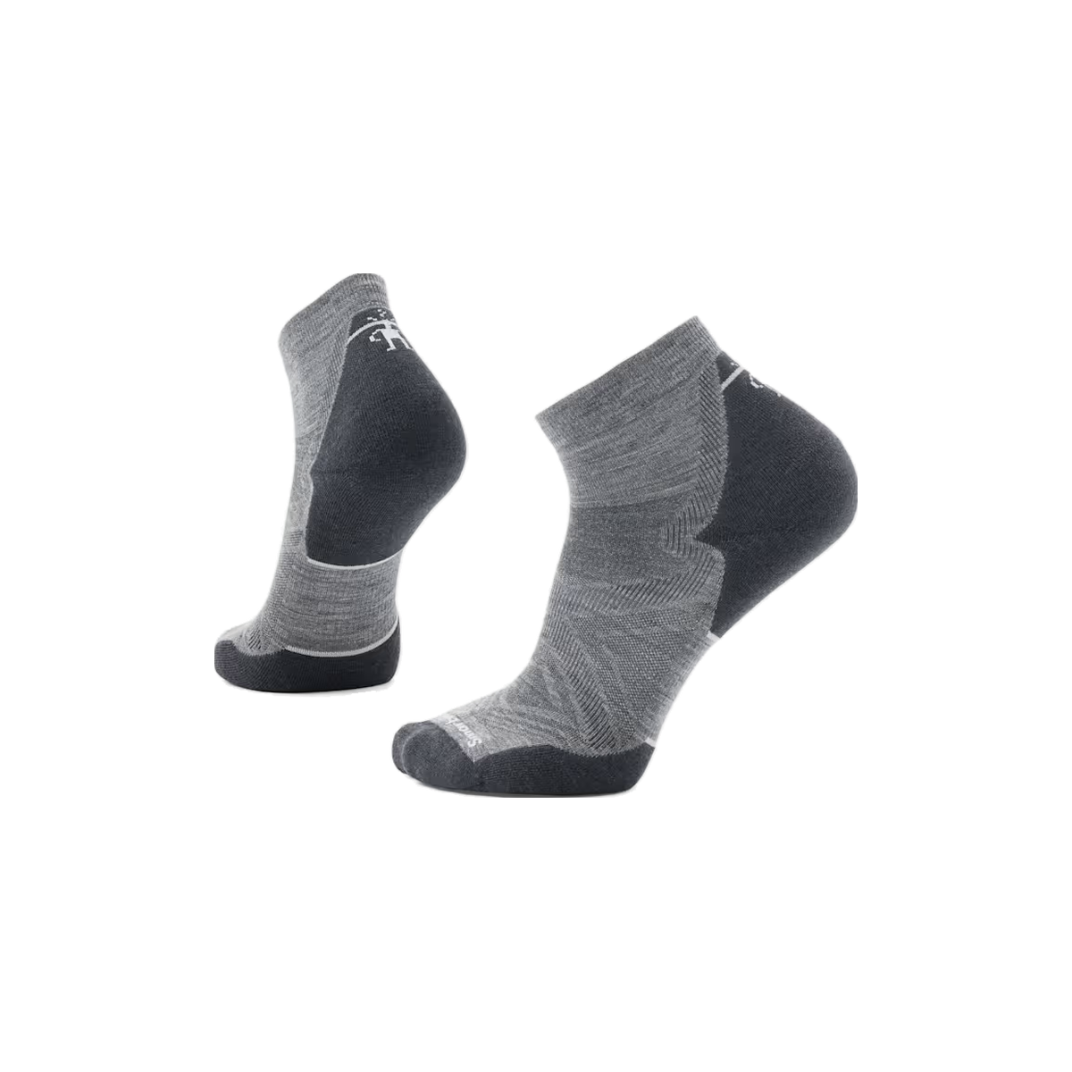 Smartwool Run Targeted Cushion - Wool Ankle Socks, Medium Grey, sock view