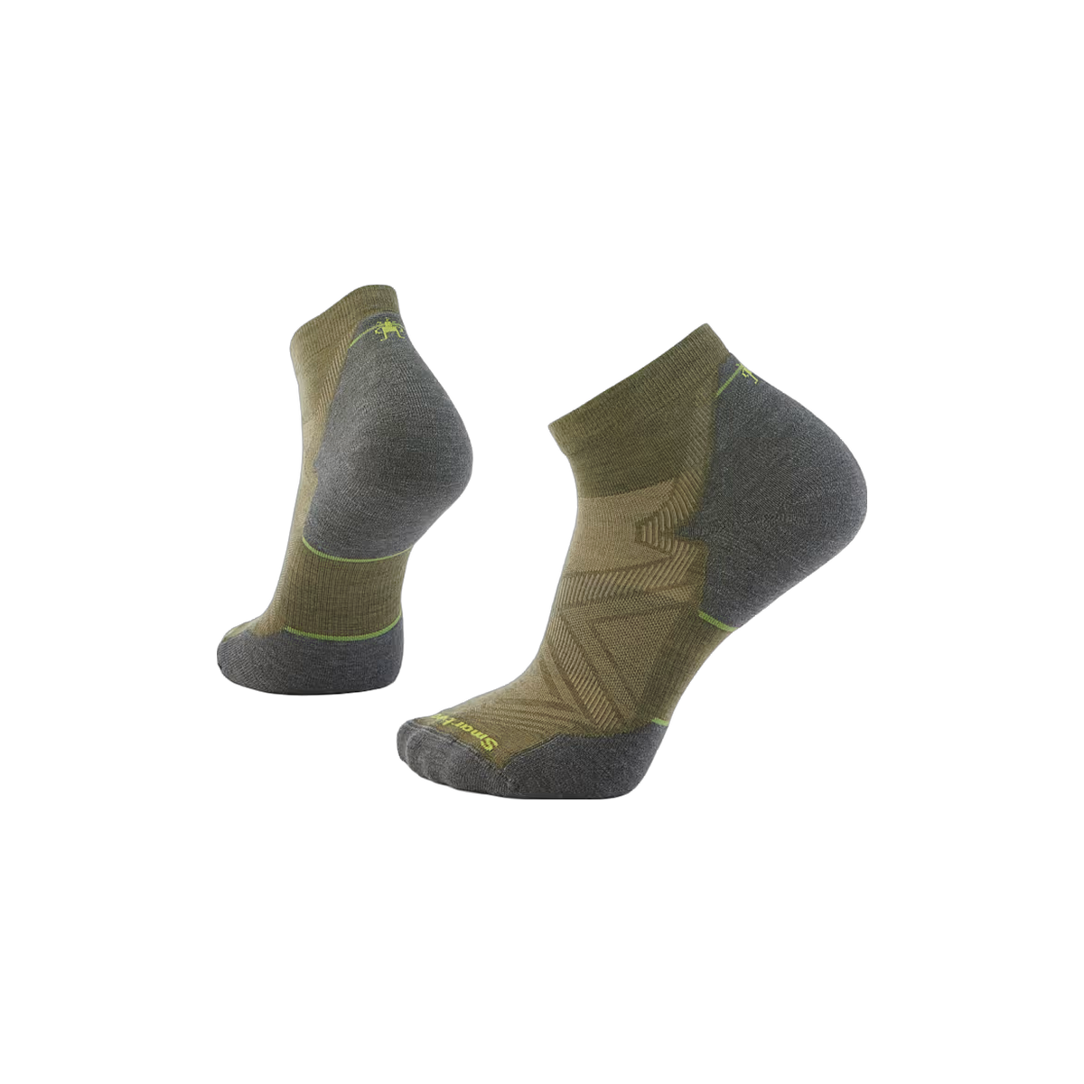 Smartwool Run Targeted Cushion - Wool Ankle Socks, Winter Moss, sock view