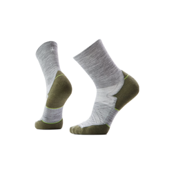 Smartwool Run Targeted Cushion - Wool Mid-Crew Socks, Light Grey, sock view