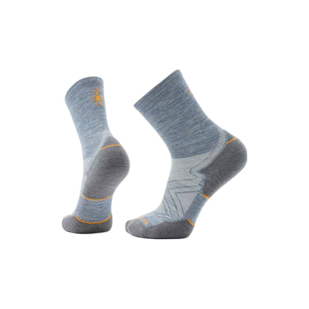 Smartwool Run Targeted Cushion - Wool Mid-Crew Socks, Pewter Blue, sock view
