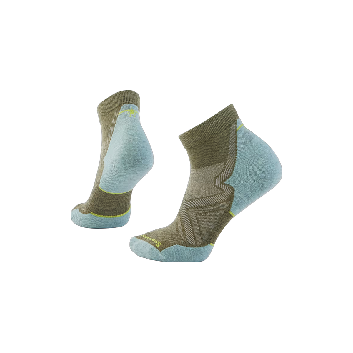Smartwool Run Targeted Cushion - Wool Ankle Socks - Women's, Winter Moss / Frosty Green, sock view