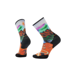 Smartwool Trail Run Targeted Cushion - Wool Crew Socks, Orange Rust, sock view