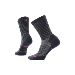 Smartwool Run Pattern Zero Cushion - Wool Crew Socks - Women's, Charcoal, sock view