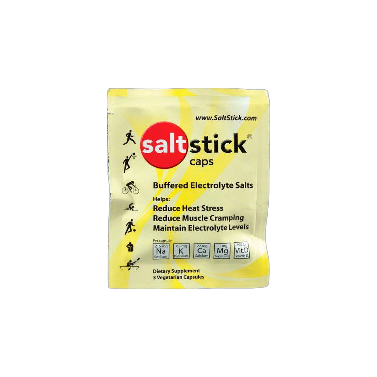 SaltStick Caps, Packet: 3 Caps, pack view
