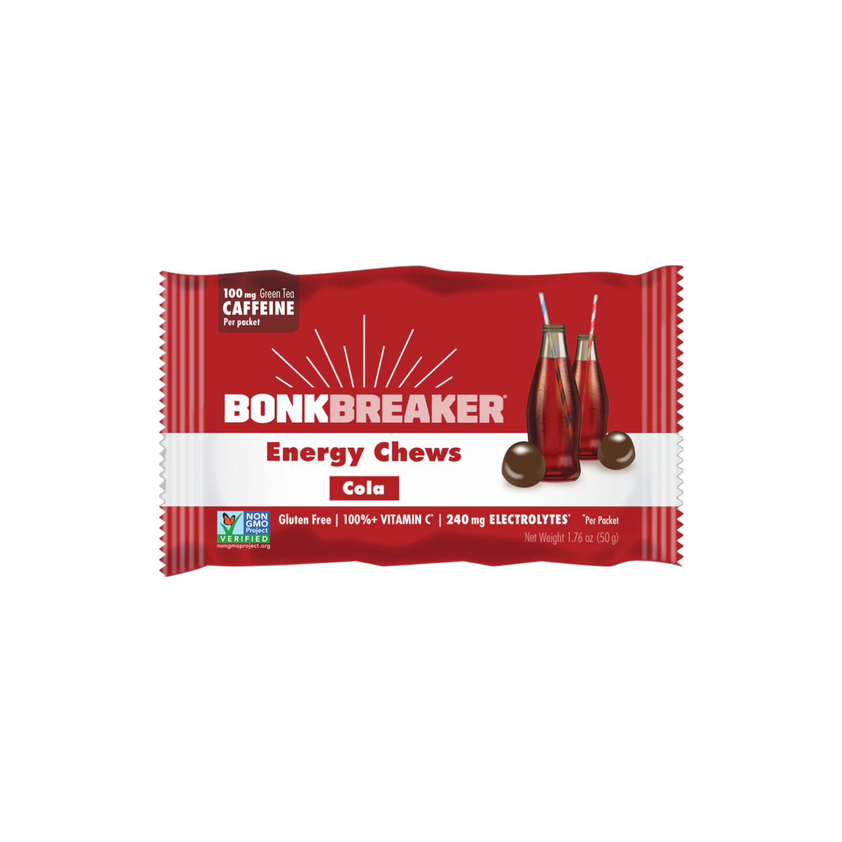 Saltstick Chews, Cola (with caffeine), pack view