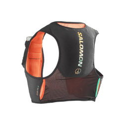 Salomon Sense Pro 6 Running Vest (with Flasks) - Unisex, Courtney Edition - Black/Nasturtium/Dynasty Green, vest view